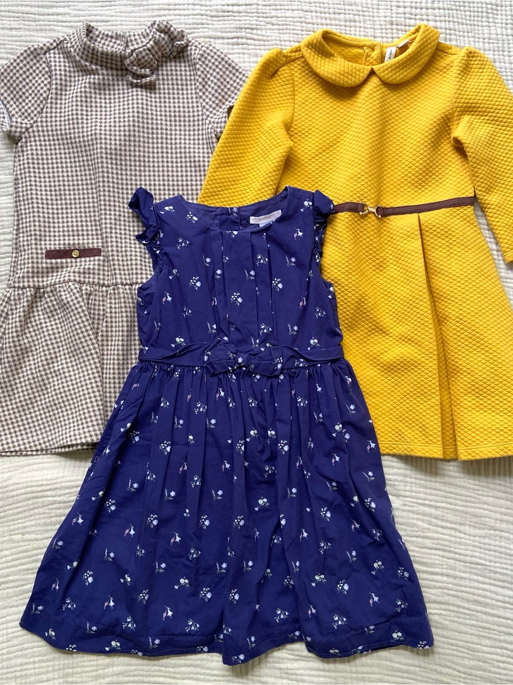 Bundle of 3 Janie & Jack Dresses Size 6-7 Preppy Classic Old Money Formal Fall